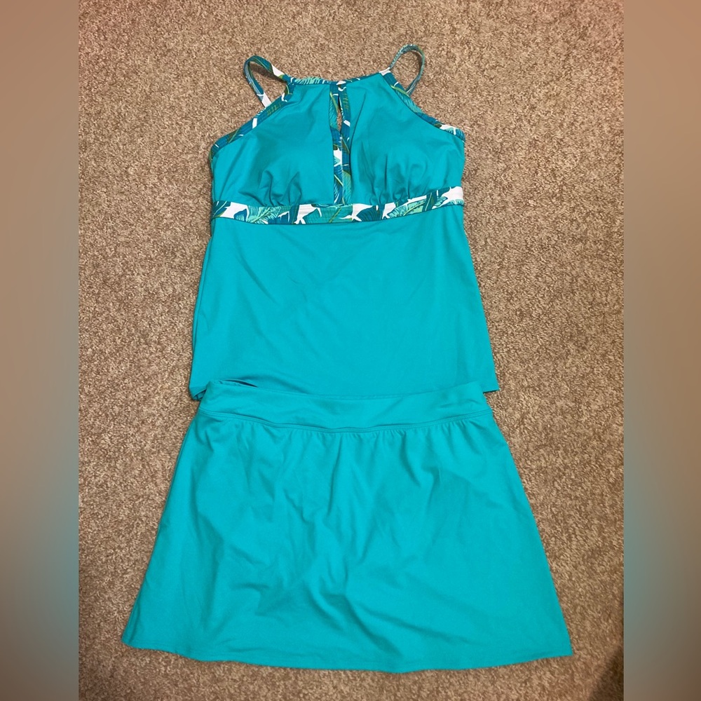Lands End size 12 2 piece tankini - never worn